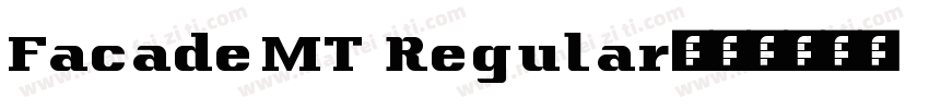 FacadeMT Regular字体转换